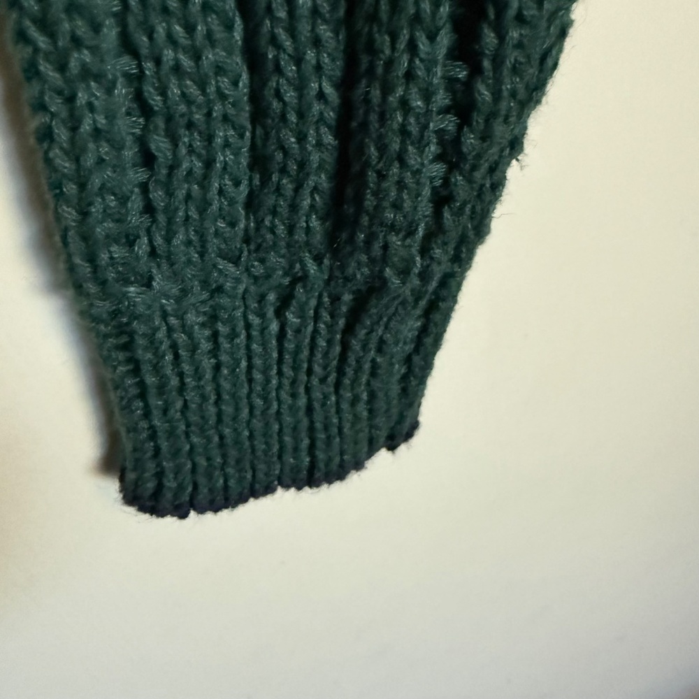 NWT Vintage Weekends Green Cable Knit V Neck Variety Sweater Size XL Deadstock - Picture 5 of 11